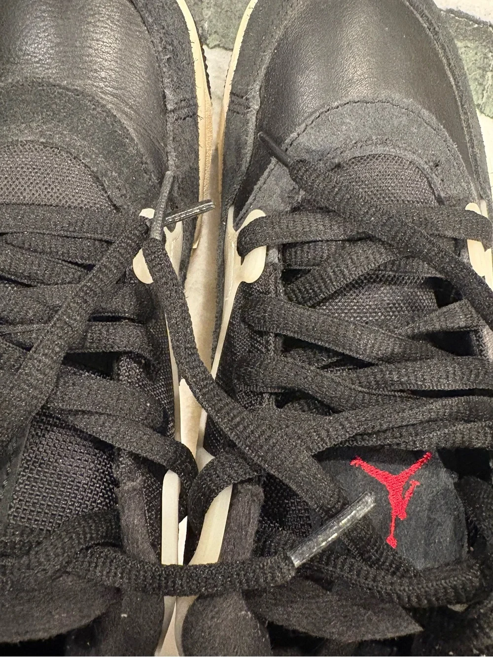 Kids Nike Air Jordan Flight Black Leather Sneakers - WORN ONCE!
